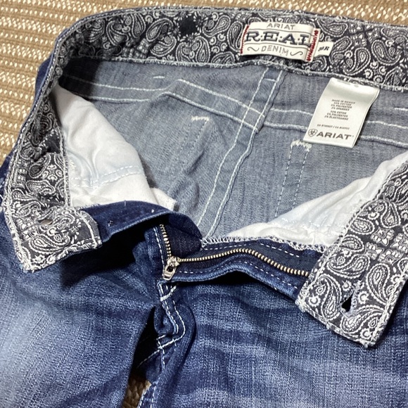 Ariat 30R Dark Blue Boot Cut Jeans - Picture 9 of 16